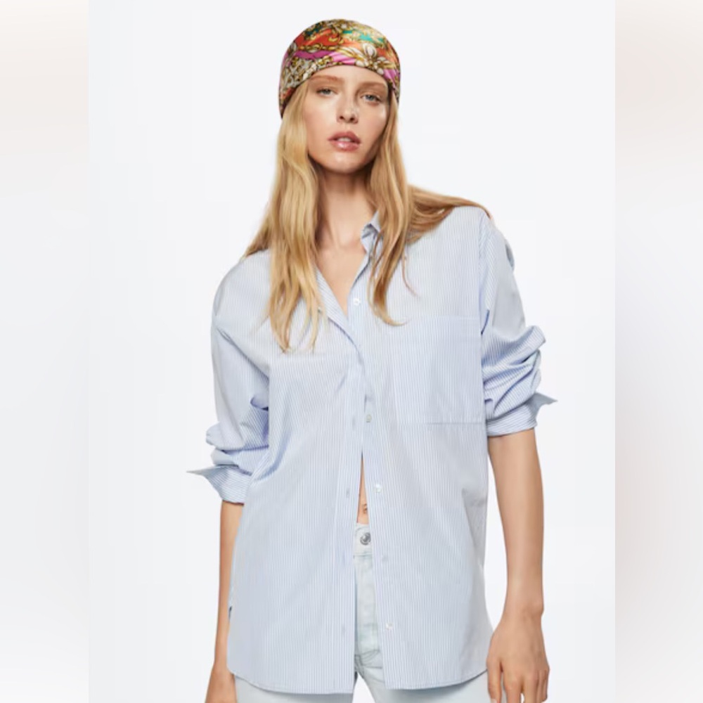 Mango oversized button up